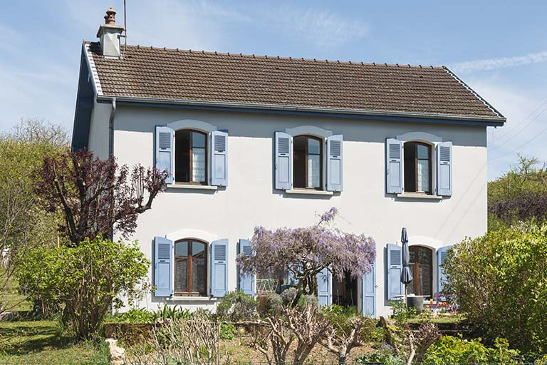 Maison ouvrière (1 rue des Usines). © Jérôme Mongreville / Région Bourgogne-Franche-Comté, Inventaire du patrimoine - 2015 Maison ouvrière (1 rue des Usines). © Jérôme Mongreville / Région Bourgogne-Franche-Comté, Inventaire du patrimoine - 2015