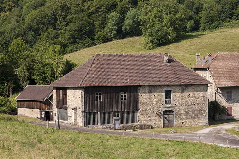 Façade nord de l'atelier de fabrication. © Jérôme Mongreville / Région Bourgogne-Franche-Comté, Inventaire du patrimoine - 2015