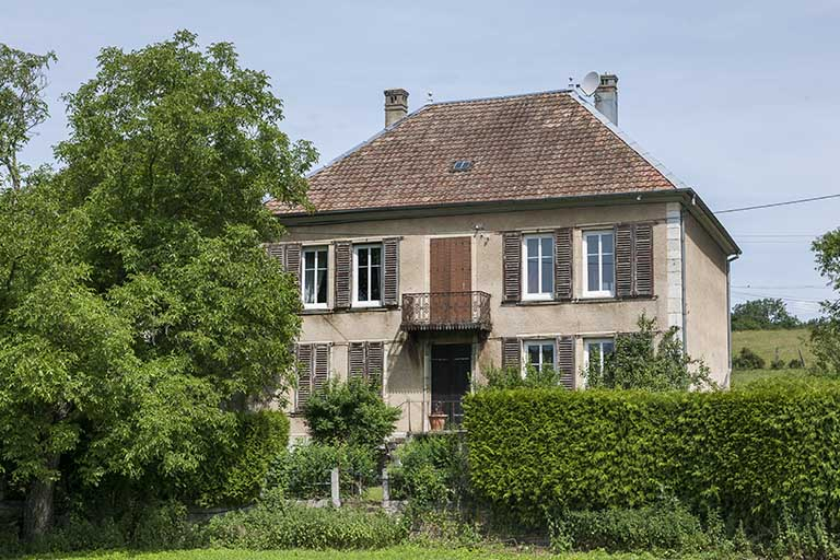 Façade sud du logement. © Jérôme Mongreville / Région Bourgogne-Franche-Comté, Inventaire du patrimoine - 2015