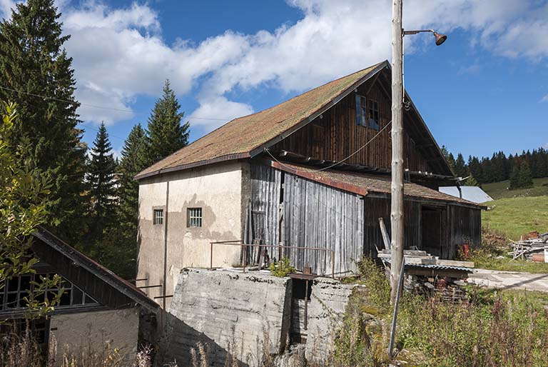 Atelier de scierie vu depuis le sud. © Jérôme Mongreville / Région Bourgogne-Franche-Comté, Inventaire du patrimoine - 2015