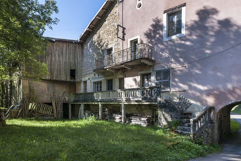 Atelier du moulin et logement. © Jérôme Mongreville / Région Bourgogne-Franche-Comté, Inventaire du patrimoine - 2015