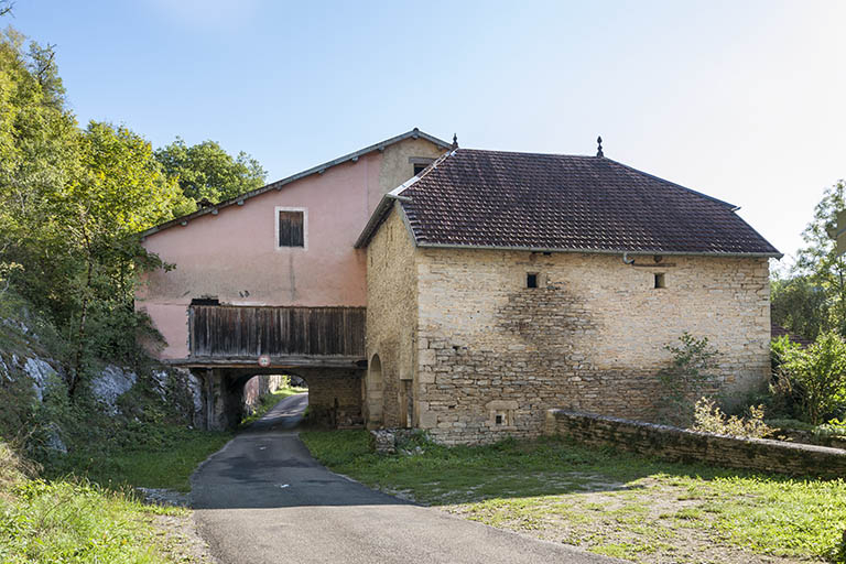 Façade ouest du moulin. © Jérôme Mongreville / Région Bourgogne-Franche-Comté, Inventaire du patrimoine - 2015