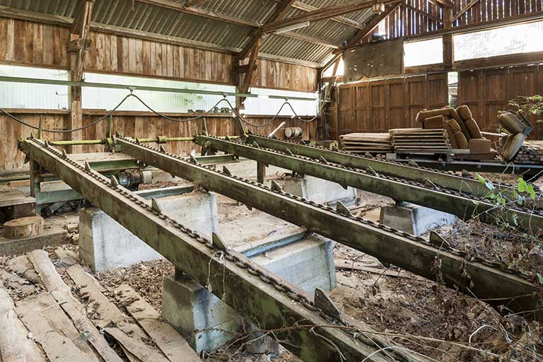 Convoyeur de grumes. © Jérôme Mongreville / Région Bourgogne-Franche-Comté, Inventaire du patrimoine - 2015