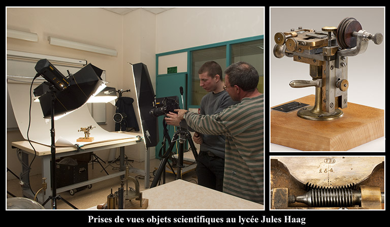 Studio de prises de vues temporaire monté par Jérôme Mongreville et Marc Loukachine. © Jérôme Mongreville, Marc Loukachine / Région Bourgogne-Franche-Comté, Inventaire du patrimoine - 2015 Studio de prises de vues temporaire monté par Jérôme Mongreville et Marc Loukachine. © Jérôme Mongreville, Marc Loukachine / Région Bourgogne-Franche-Comté, Inventaire du patrimoine - 2015