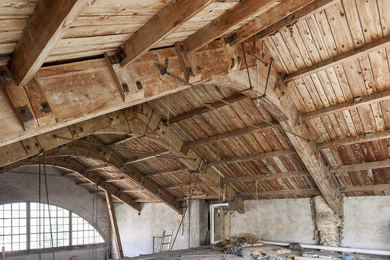 Fermes et voliges. © Jérôme Mongreville / Région Bourgogne-Franche-Comté, Inventaire du patrimoine - 2015