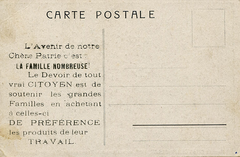 Famille Chatelain-Allemand. Ouvrier horloger. Fabricant de montres garanties [verso], décennie 1910. © Laurent Poupard / Région Bourgogne-Franche-Comté, Inventaire du patrimoine - 2015