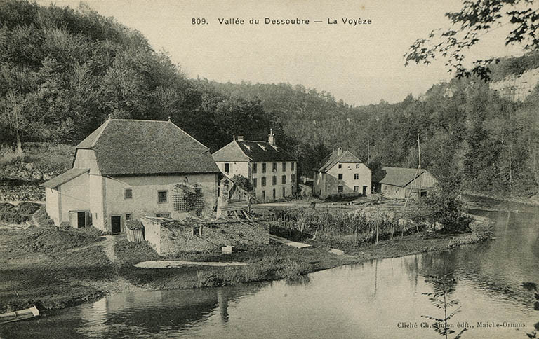 809. Vallée du Dessoubre - La Voyèze, 4e quart 19e siècle (avant 1903). © Laurent Poupard / Région Bourgogne-Franche-Comté, Inventaire du patrimoine - 2015