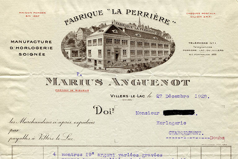 Fabrique "La Perrière" Marius Anguenot, 27 décembre 1928. © Laurent Poupard / Région Bourgogne-Franche-Comté, Inventaire du patrimoine - 2015