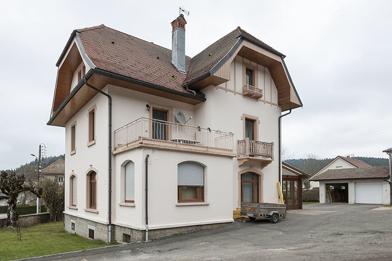 Logement patronal : façade sud. © Jérôme Mongreville / Région Bourgogne-Franche-Comté, Inventaire du patrimoine - 2015