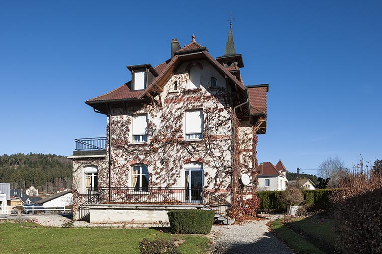 Villa Mascotte : façade postérieure. © Jérôme Mongreville / Région Bourgogne-Franche-Comté, Inventaire du patrimoine - 2015