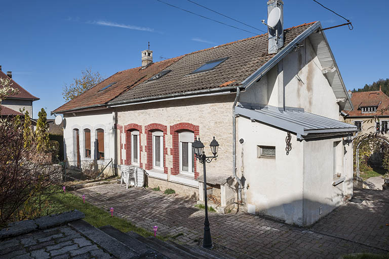 Atelier de fabrication : façades postérieure et latérale gauche. © Jérôme Mongreville / Région Bourgogne-Franche-Comté, Inventaire du patrimoine - 2015