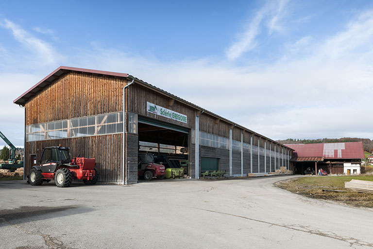 Extension de l'atelier de sciage. © Jérôme Mongreville / Région Bourgogne-Franche-Comté, Inventaire du patrimoine - 2015