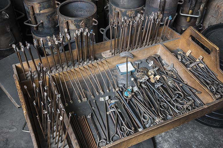 Outils de marquage. © Jérôme Mongreville / Région Bourgogne-Franche-Comté, Inventaire du patrimoine - 2015