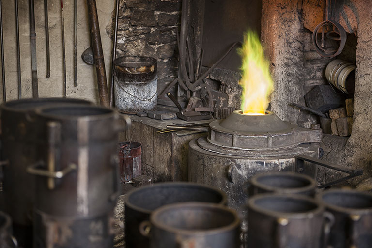 Le four à creuset. © Jérôme Mongreville / Région Bourgogne-Franche-Comté, Inventaire du patrimoine - 2015