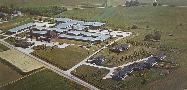 Vue aérienne [s. d.] © Jérôme  Mongreville (reproduction) / Région Bourgogne-Franche-Comté, Inventaire du patrimoine - 2015