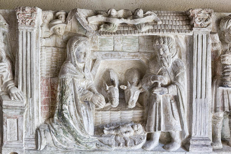 Relief : la Nativité. © Sonia Dourlot / Région Bourgogne-Franche-Comté, Inventaire du patrimoine - 2015