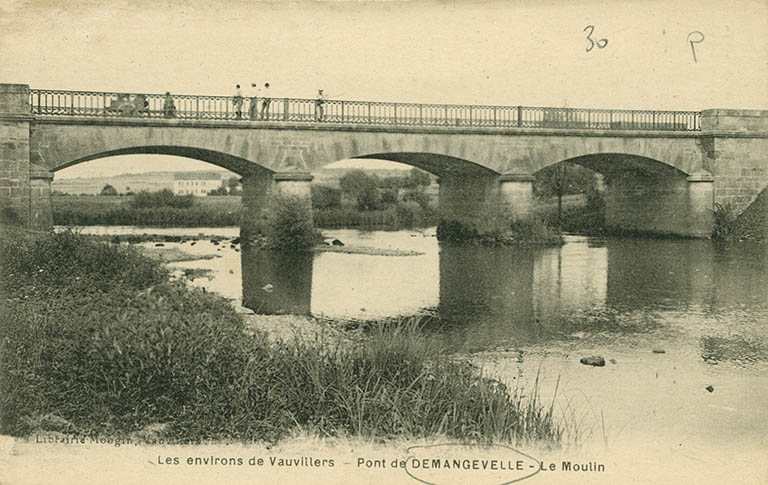Pont de Demangevelle. Le moulin. Carte postale. © Jérôme  Mongreville (reproduction) / Région Bourgogne-Franche-Comté, Inventaire du patrimoine - 2015 Pont de Demangevelle. Le moulin. Carte postale. © Jérôme  Mongreville (reproduction) / Région Bourgogne-Franche-Comté, Inventaire du patrimoine - 2015
