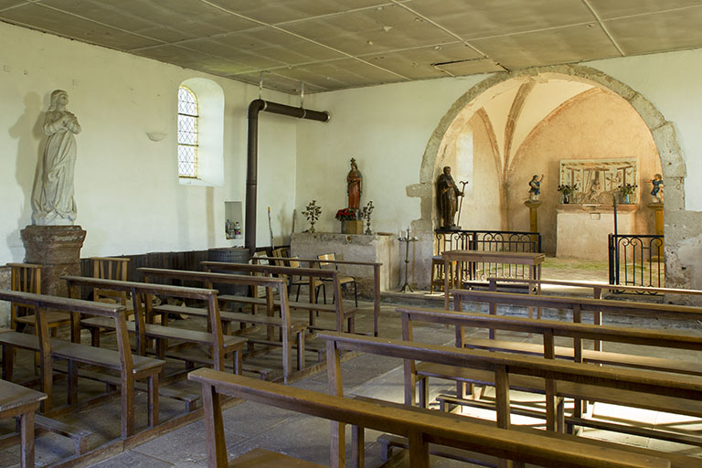 Vue de trois quarts intérieure. © Sonia Dourlot / Région Bourgogne-Franche-Comté, Inventaire du patrimoine - 2015