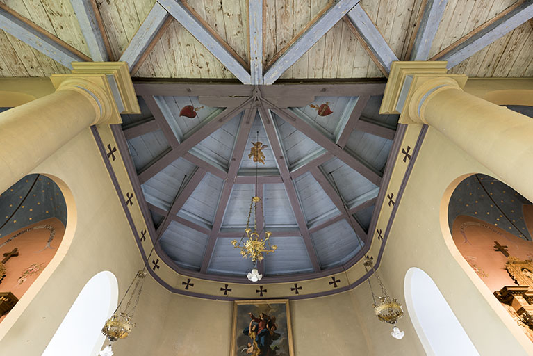 Détail sur la voûte du choeur. © Sonia Dourlot / Région Bourgogne-Franche-Comté, Inventaire du patrimoine - 2015