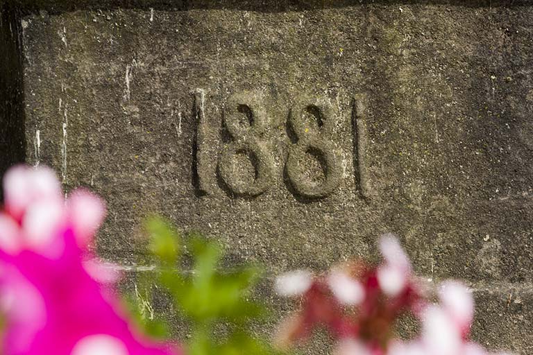 Date de construction de l'édifice. © Sonia Dourlot / Région Bourgogne-Franche-Comté, Inventaire du patrimoine - 2015