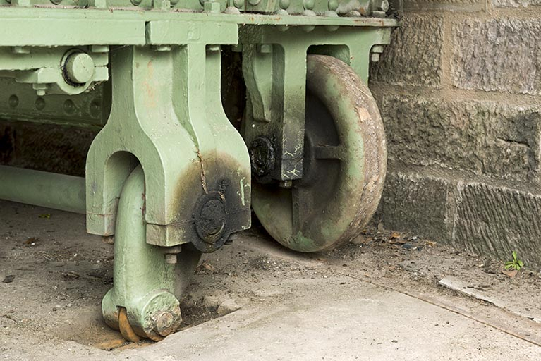 Système de calage baissé (côté amont). © Sonia Dourlot / Région Bourgogne-Franche-Comté, Inventaire du patrimoine - 2015