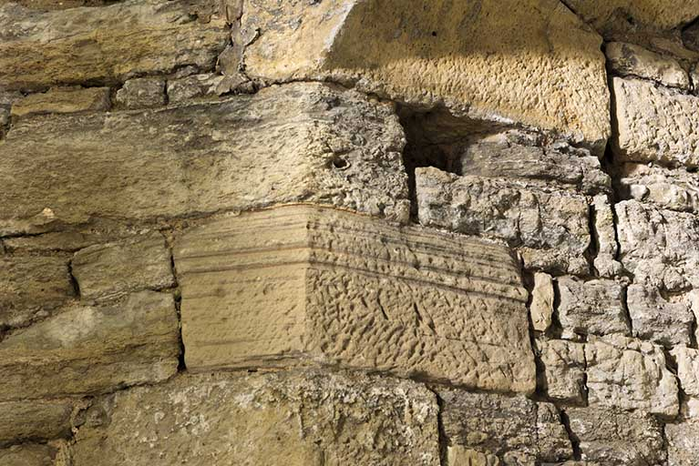 Détail de maçonnerie.  © Sonia Dourlot / Région Bourgogne-Franche-Comté, Inventaire du patrimoine - 2015