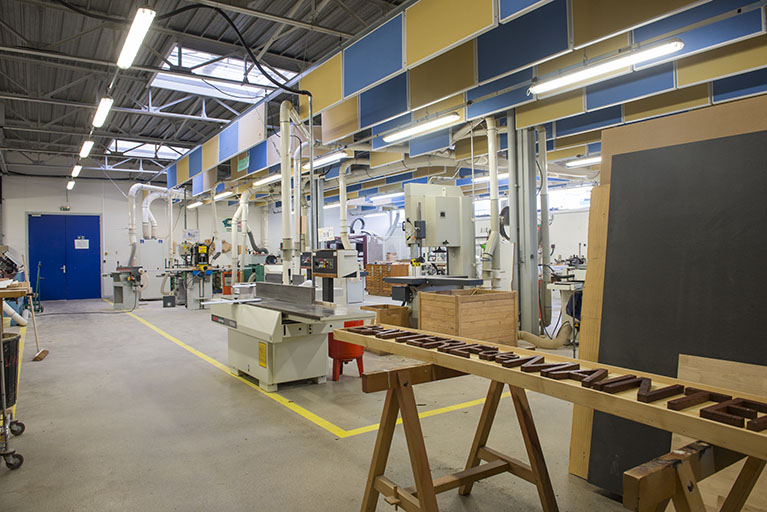 Vue intérieure d'un atelier. © Mary Ruffinoni / Région Bourgogne-Franche-Comté, Inventaire du patrimoine - 2015
