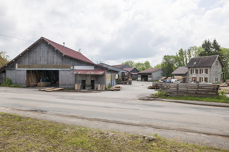 Vue d'ensemble depuis l'ouest. © Jérôme Mongreville / Région Bourgogne-Franche-Comté, Inventaire du patrimoine - 2016