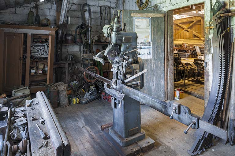 Atelier d'affûtage. © Jérôme Mongreville / Région Bourgogne-Franche-Comté, Inventaire du patrimoine - 2016
