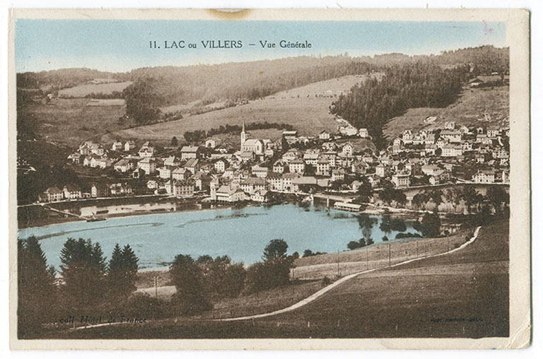 11. Lac ou Villers - Vue générale [depuis le sud-est], 2e quart 20e siècle. © Laurent Poupard / Région Bourgogne-Franche-Comté, Inventaire du patrimoine - 2016