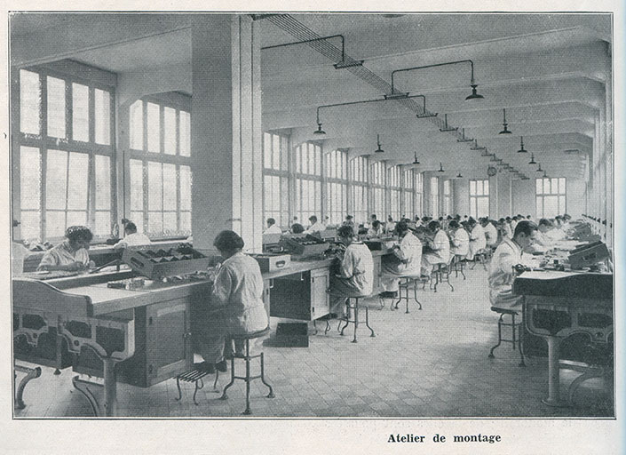Atelier de montage, 1933. © Laurent Poupard / Région Bourgogne-Franche-Comté, Inventaire du patrimoine - 2016