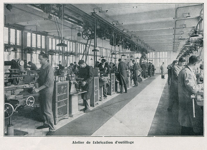 Atelier de fabrication d'outillage, 1933. © Laurent Poupard / Région Bourgogne-Franche-Comté, Inventaire du patrimoine - 2016