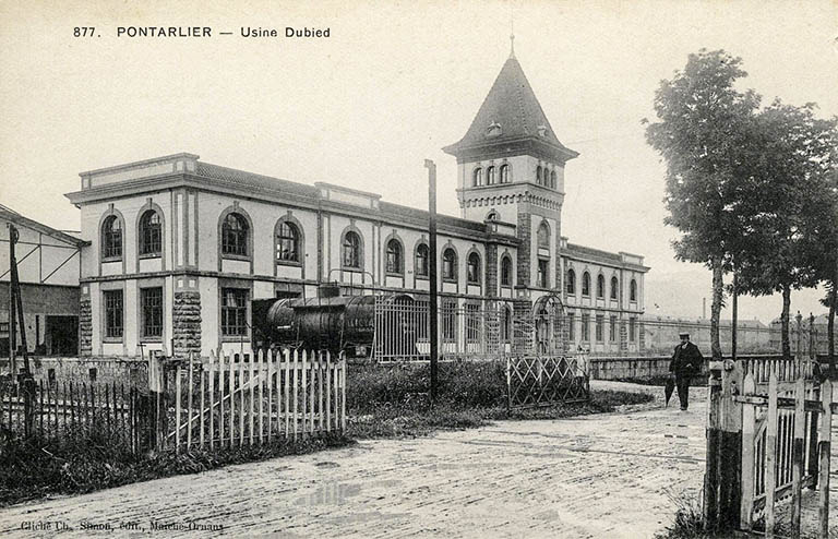 Pontarlier. Usine Dubied, carte postale, s.d. [début 20e siècle]. © Raphaël Favereaux / Région Bourgogne-Franche-Comté, Inventaire du patrimoine - 2016