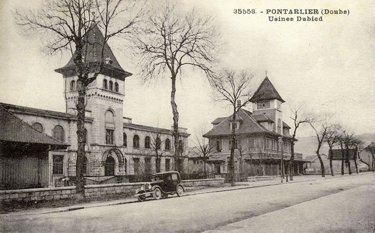Pontarlier (Doubs). Usines Dubied, carte postale, s.d. [début 20e siècle]. © Raphaël Favereaux / Région Bourgogne-Franche-Comté, Inventaire du patrimoine - 2016