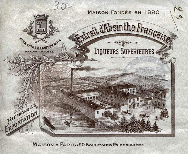 Papier à en-tête, s.d. [début 20e siècle]. © Raphaël Favereaux / Région Bourgogne-Franche-Comté, Inventaire du patrimoine - 2016