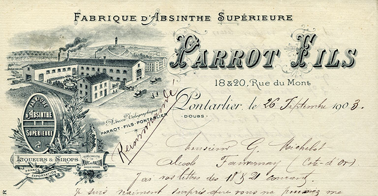 Papier à en-tête, s.d. [vers 1900]. © Raphaël Favereaux / Région Bourgogne-Franche-Comté, Inventaire du patrimoine - 2016