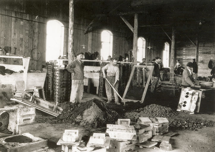 Atelier de fonderie, s.d. [début 20e siècle]. © Stainacre / Région Bourgogne-Franche-Comté, Inventaire du patrimoine - 2016