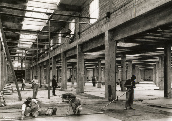 Construction de l'atelier de fabrication, phot. Stainacre, s.d. [début 20e siècle]. © Stainacre / Région Bourgogne-Franche-Comté, Inventaire du patrimoine - 2016