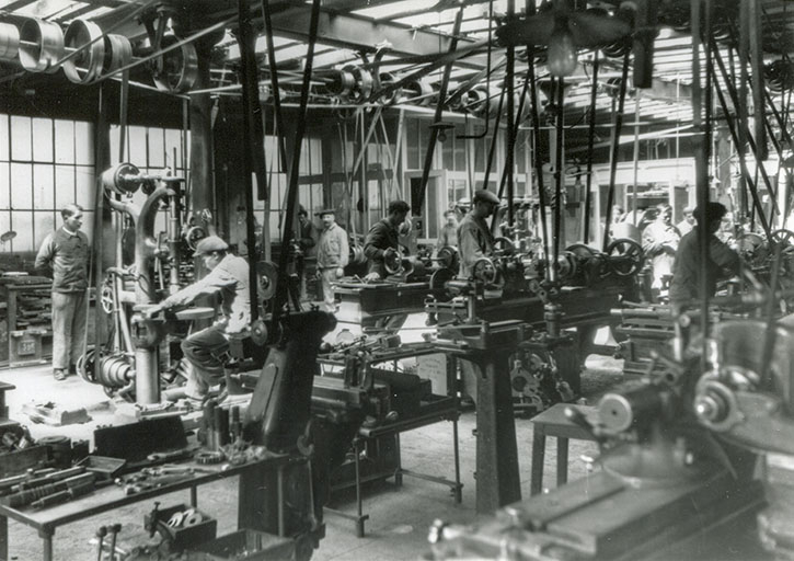 Atelier des machines-outils, phot. Stainacre, s.d. [début 20e siècle]. © Stainacre / Région Bourgogne-Franche-Comté, Inventaire du patrimoine - 2016