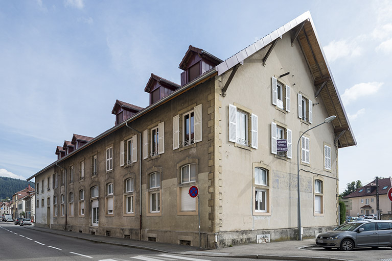 Façade nord et pignon ouest. © Jérôme Mongreville / Région Bourgogne-Franche-Comté, Inventaire du patrimoine - 2016