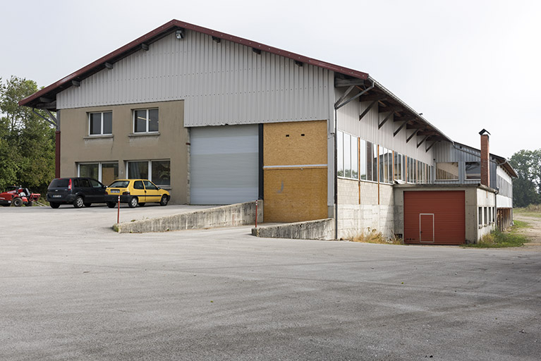 Nouveau site : atelier de fabrication, de trois quarts droite. © Sonia Dourlot / Région Bourgogne-Franche-Comté, Inventaire du patrimoine - 2016