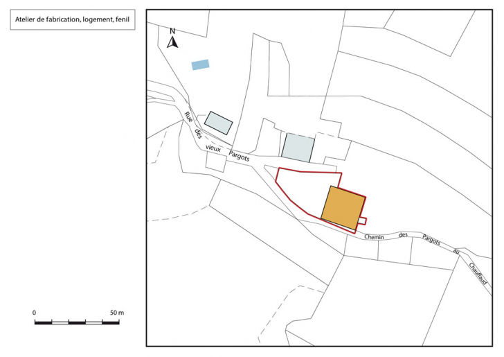 Plan-masse et de situation. © Mathias Papigny / Région Bourgogne-Franche-Comté, Inventaire du patrimoine - 2016