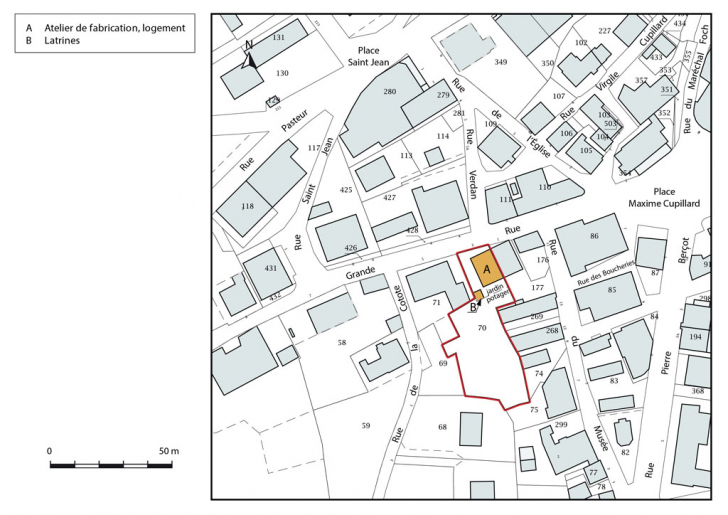 Plan-masse et de situation. © Mathias Papigny / Région Bourgogne-Franche-Comté, Inventaire du patrimoine - 2016 Plan-masse et de situation. © Mathias Papigny / Région Bourgogne-Franche-Comté, Inventaire du patrimoine - 2016