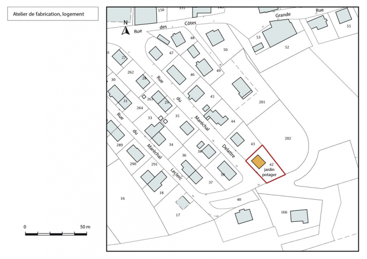 Plan-masse et de situation. © Mathias Papigny / Région Bourgogne-Franche-Comté, Inventaire du patrimoine - 2016