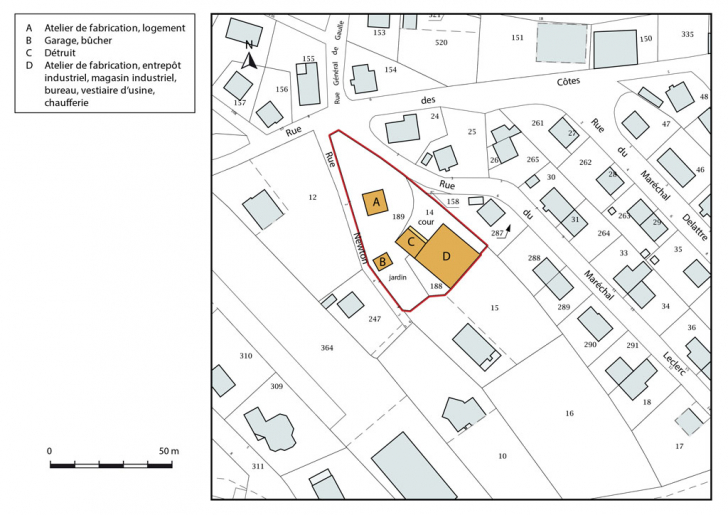 Plan-masse et de situation. © Mathias Papigny / Région Bourgogne-Franche-Comté, Inventaire du patrimoine - 2016 Plan-masse et de situation. © Mathias Papigny / Région Bourgogne-Franche-Comté, Inventaire du patrimoine - 2016