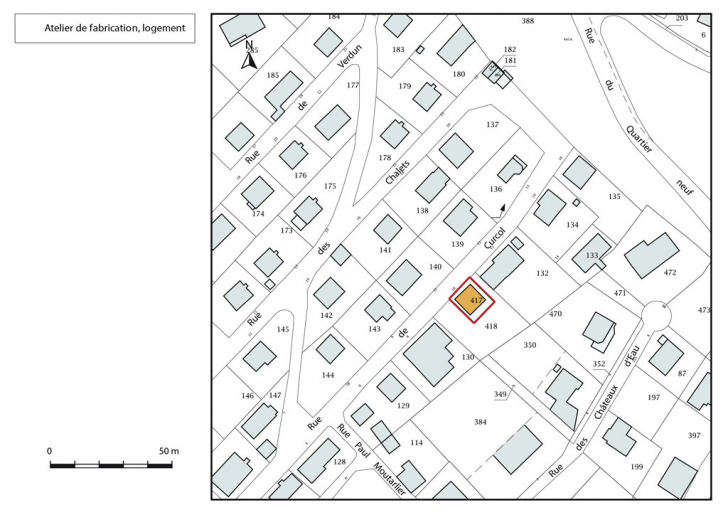 Plan-masse et de situation. © Mathias Papigny / Région Bourgogne-Franche-Comté, Inventaire du patrimoine - 2016 Plan-masse et de situation. © Mathias Papigny / Région Bourgogne-Franche-Comté, Inventaire du patrimoine - 2016