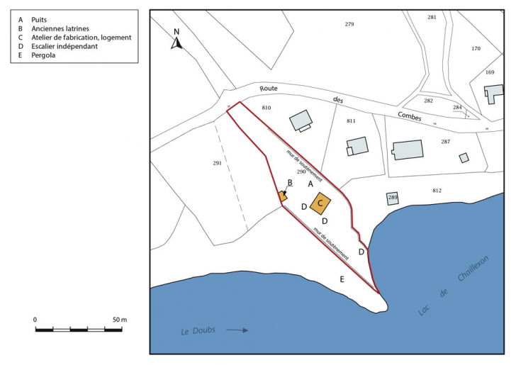 Plan-masse et de situation. © Mathias Papigny / Région Bourgogne-Franche-Comté, Inventaire du patrimoine - 2016 Plan-masse et de situation. © Mathias Papigny / Région Bourgogne-Franche-Comté, Inventaire du patrimoine - 2016