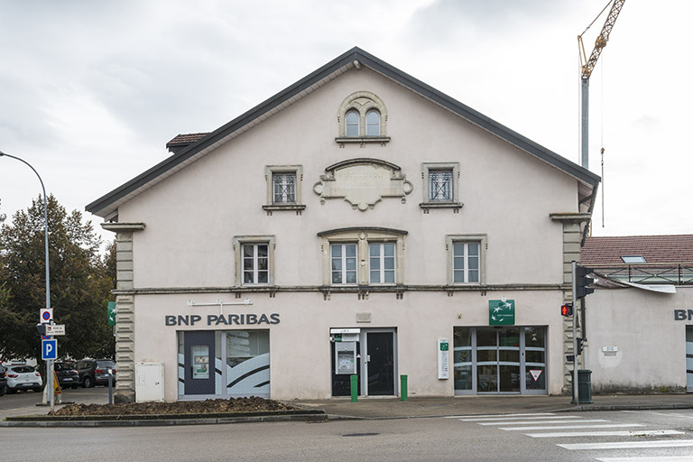 Pignon ouest de la maison Vichet (nord). © Jérôme Mongreville / Région Bourgogne-Franche-Comté, Inventaire du patrimoine - 2016
