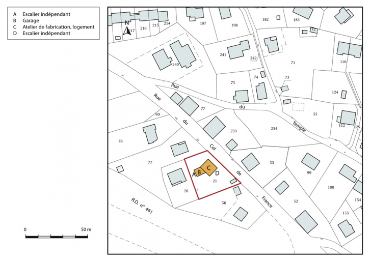 Plan-masse et de situation. © Mathias Papigny / Région Bourgogne-Franche-Comté, Inventaire du patrimoine - 2016