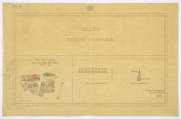 Localisation de l'ancienne mairie avant son transfert. © Sonia Dourlot / Région Bourgogne-Franche-Comté, Inventaire du patrimoine - 2016